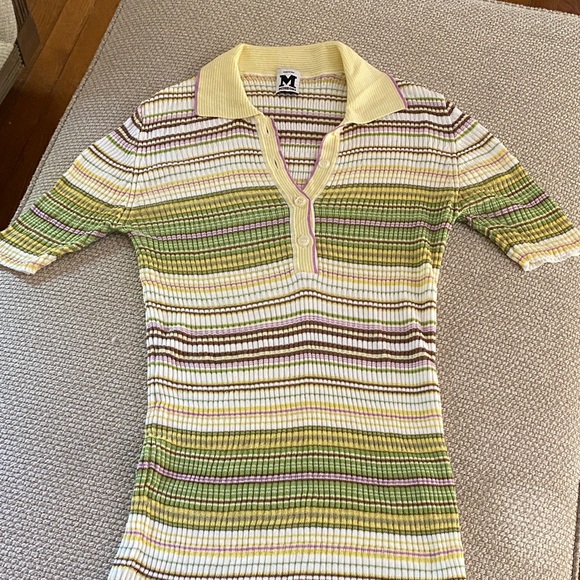 Missoni Yellow and Green Striped Top - Picture 2 of 5